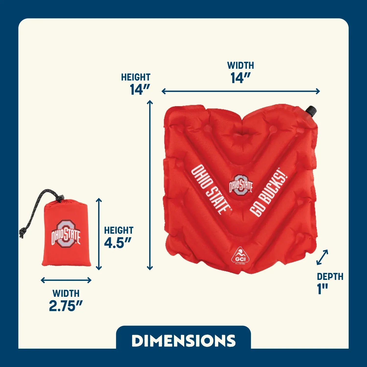 V Seat - Ohio State Buckeyes | Featured Outdoor Choice | Outlandridge B577 jM