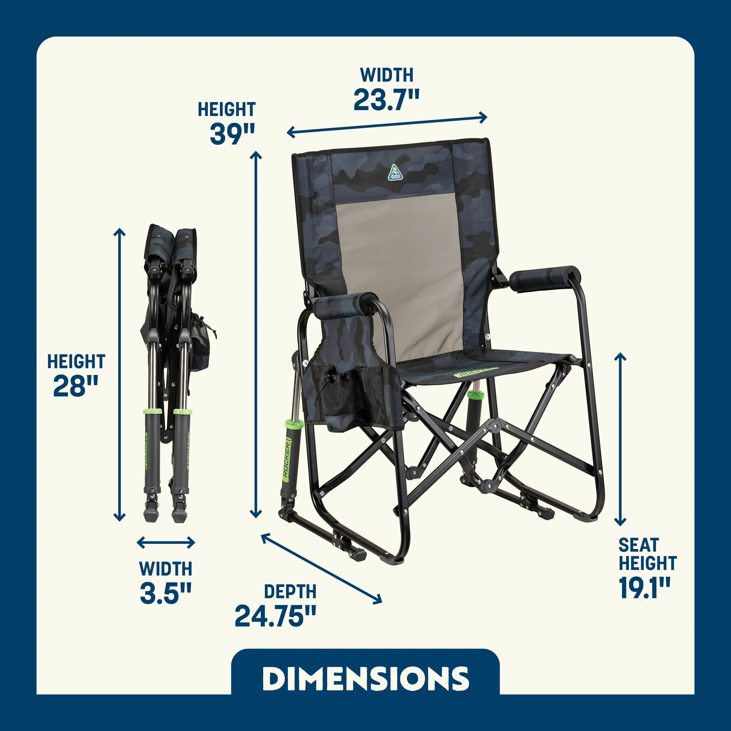 Stowaway Rocker | Featured Outdoor Choice | Outlandridge A0B1 LR