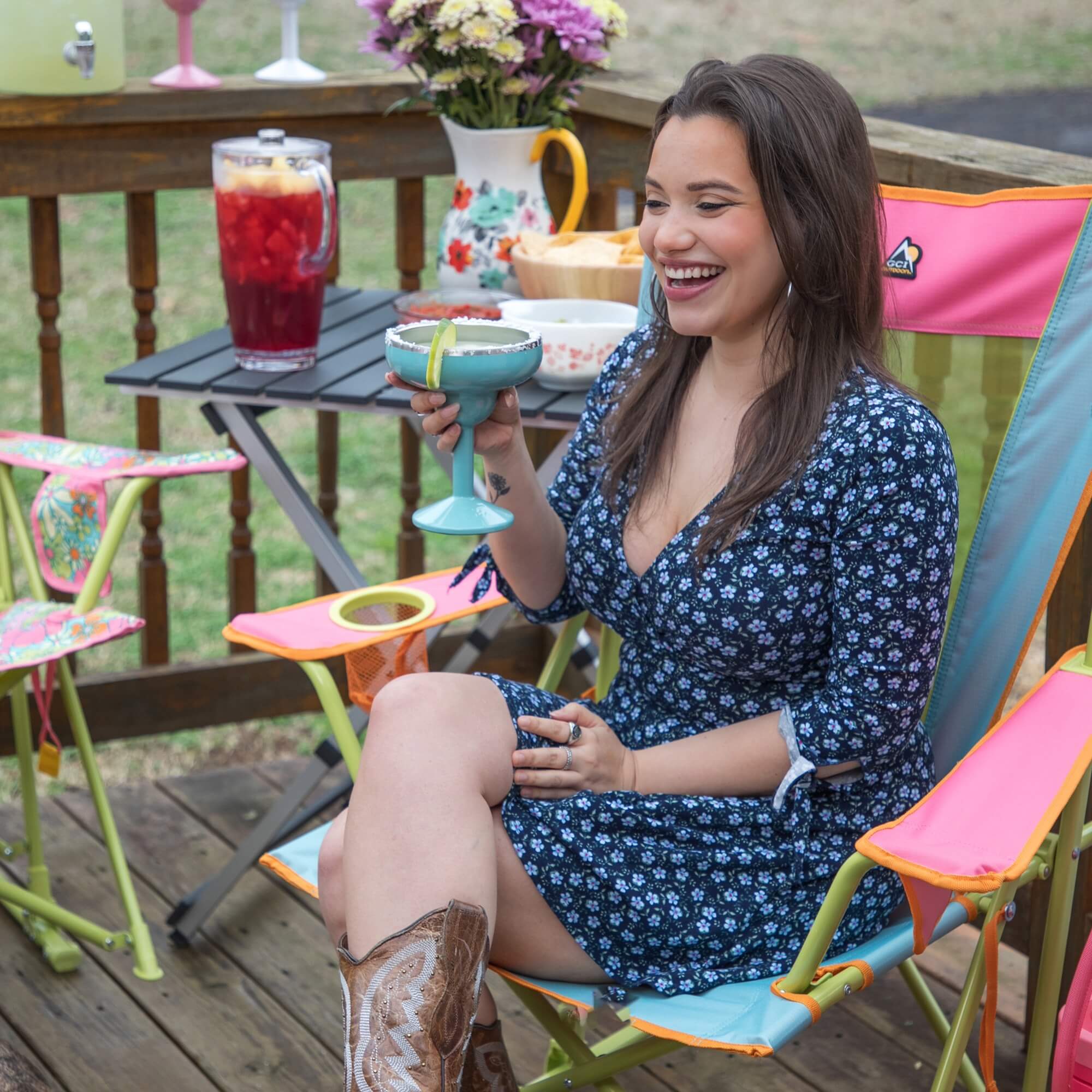 Comfort Pro Rocker - Floral | Outdoor Essential | Outlandridge B728 yX