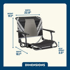 Big Comfort Stadium Chair with Armrests | Featured Outdoor Choice | Outlandridge 8967 wJ