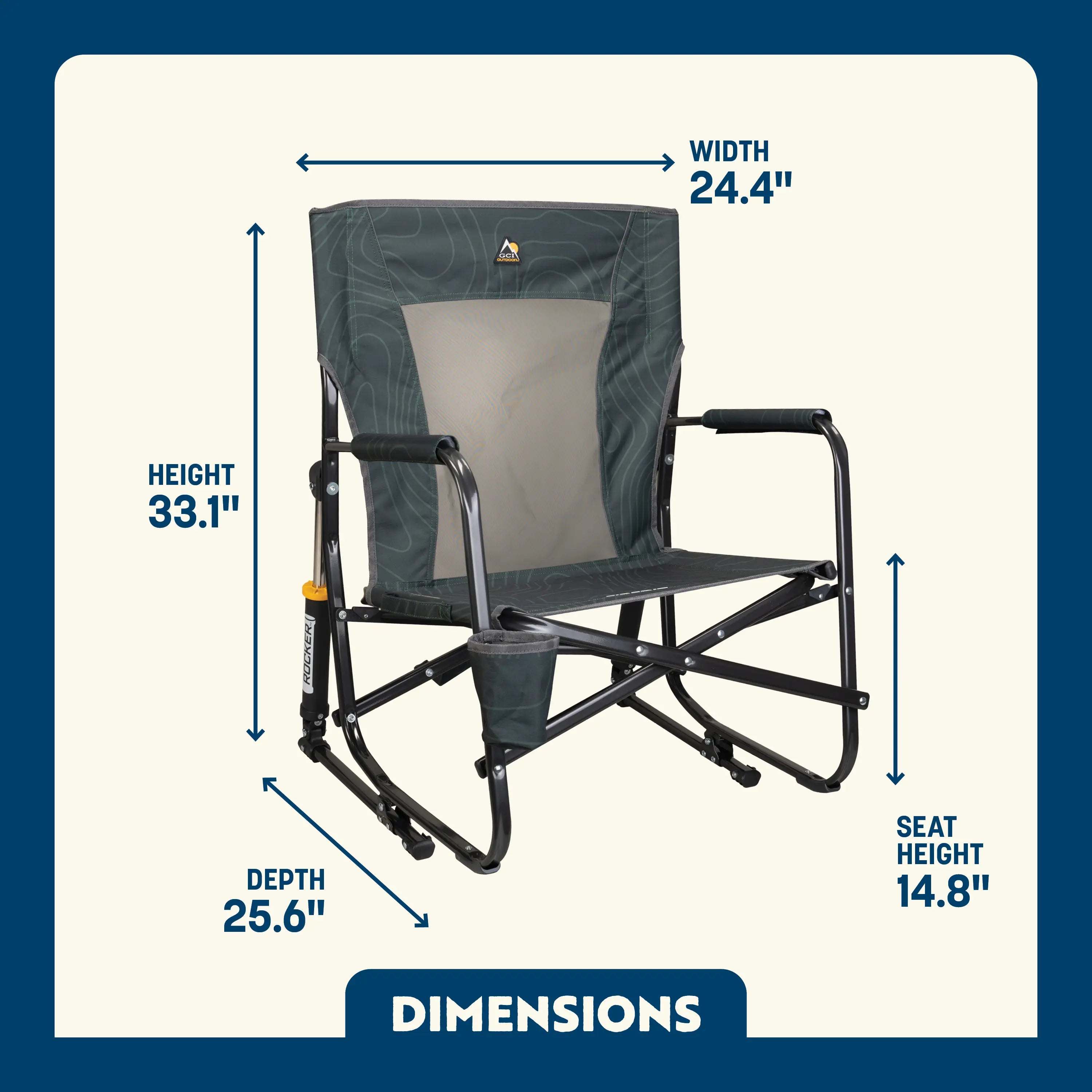 FirePit Rocker — Outdoor Setup Pick | Outlandridge E587 De