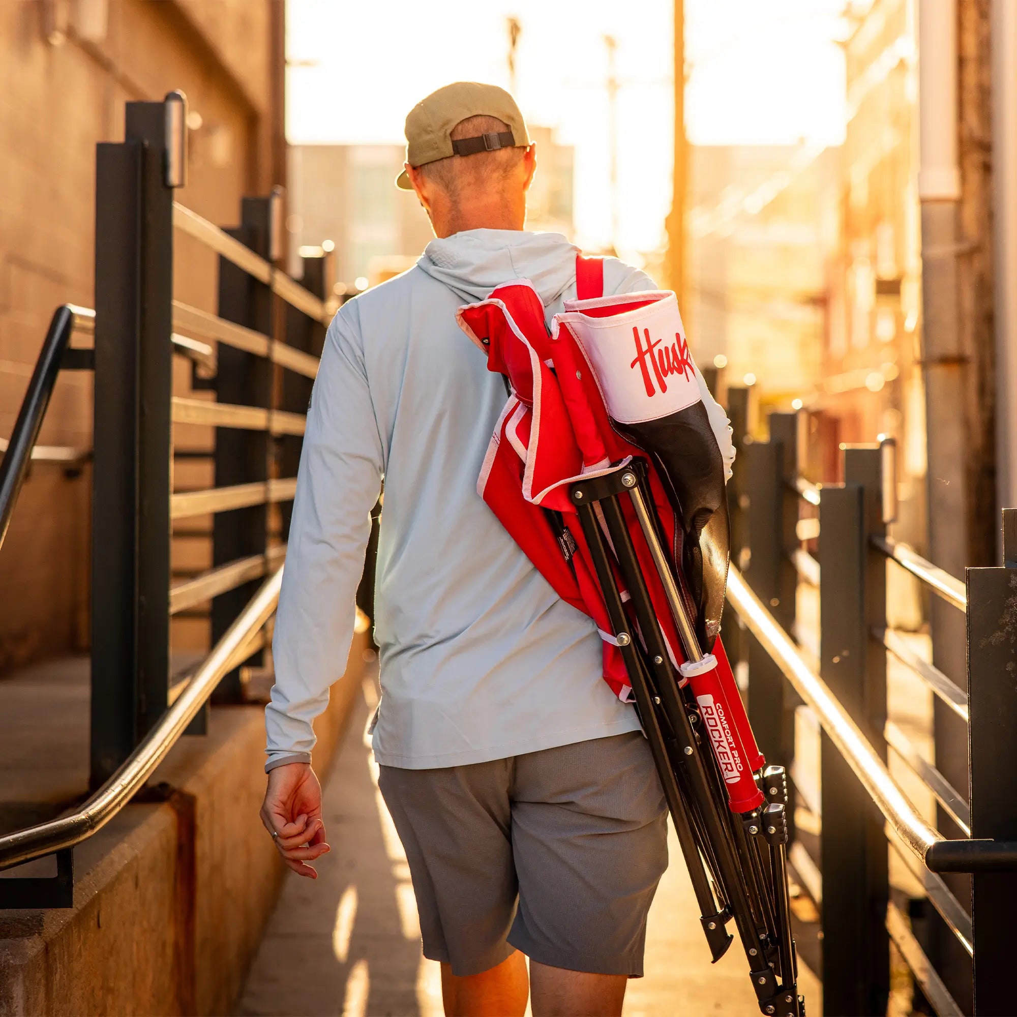 Comfort Pro Rocker - Nebraska Cornhuskers | Featured Outdoor Choice | Outlandridge F9B1 em