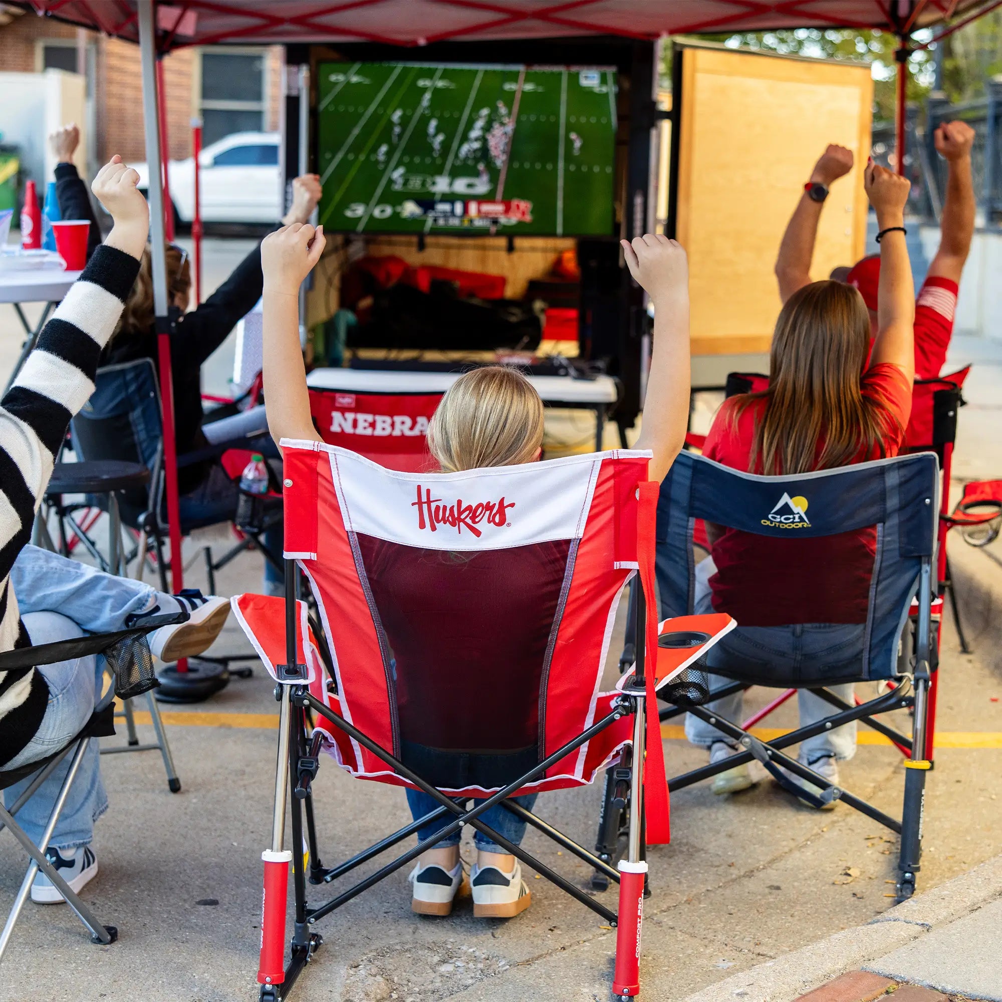 Comfort Pro Rocker - Nebraska Cornhuskers | Featured Outdoor Choice | Outlandridge F9B1 em