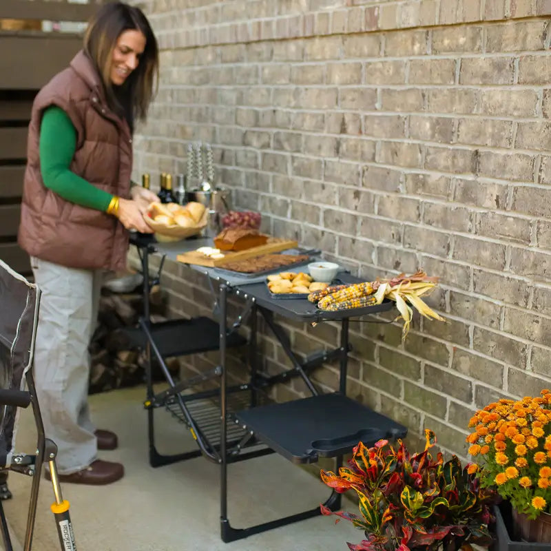 Slim-Fold Cook Station | Outdoor Essential | Outlandridge F46B 3v