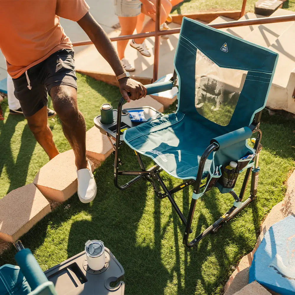 Stowaway Rocker with Side Table | Featured Outdoor Choice | Outlandridge 720F 11